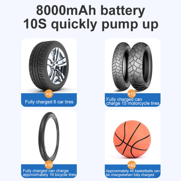 Electric Wireless Car Bicycle Tire Smart Air Inflator - Image 8
